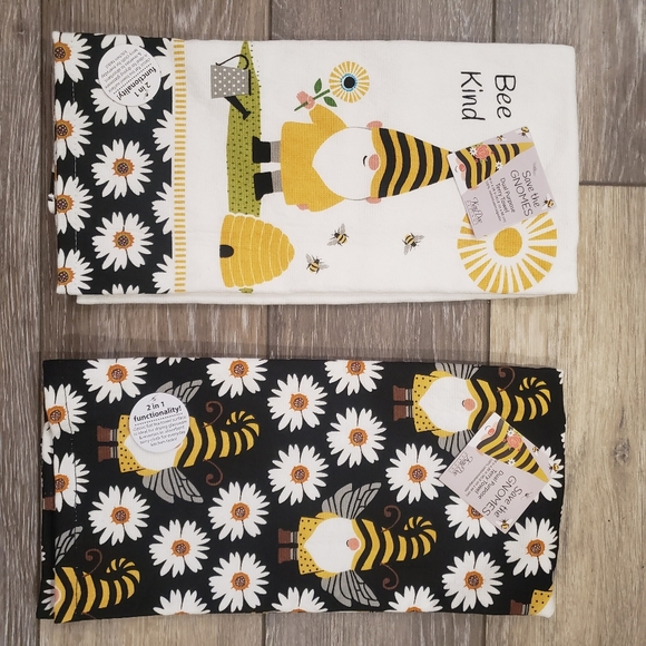 Gnome / Bee / Daisy towel set - Picture 4 of 5